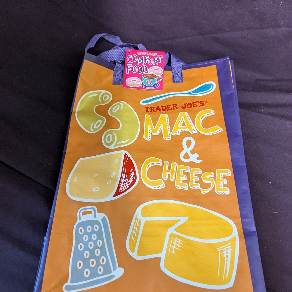 Trader Joe's Mac & Cheese Party Bag - Orange and Purple